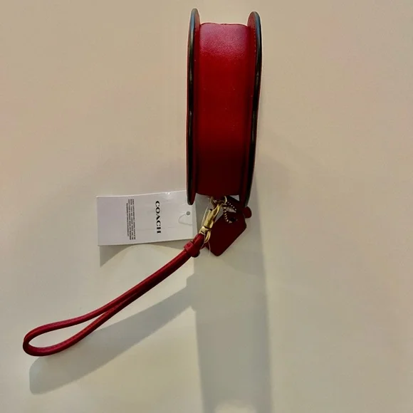 Vibrant Red Apple Wristlet - Picture 3 of 3